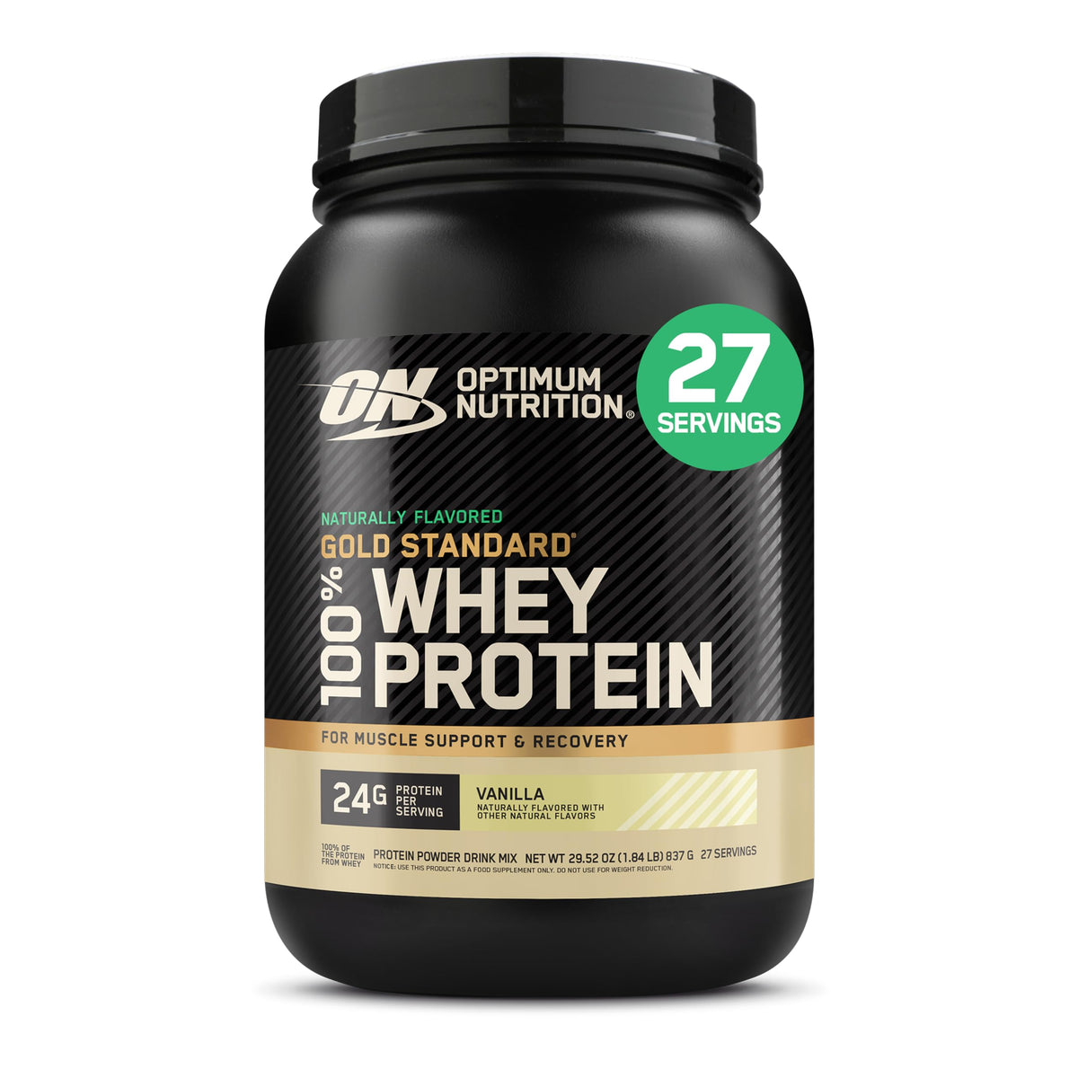 Optimum Nutrition Gold Standard Whey Protein, Double Rich Chocolate, 2 LB