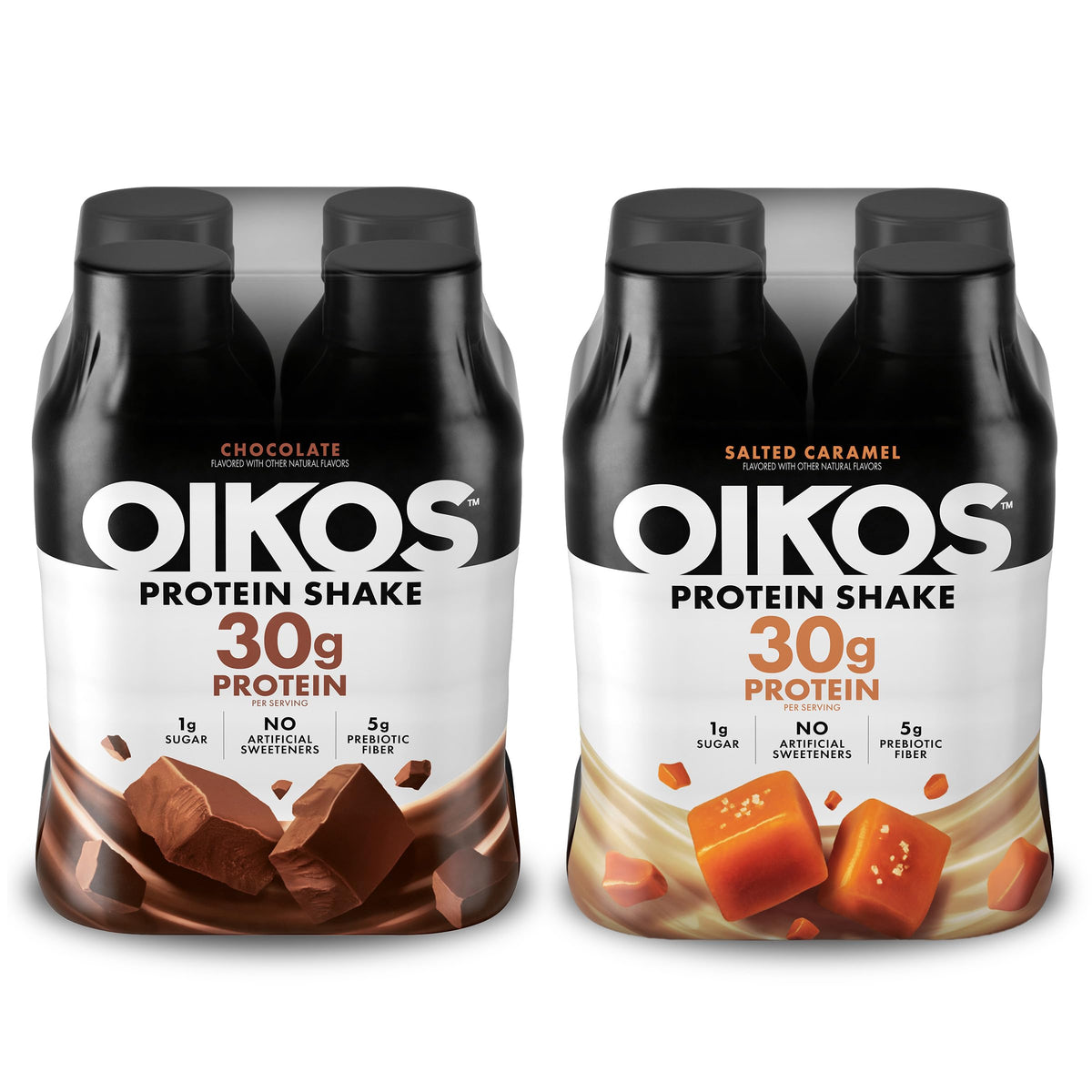 Oikos Protein Shake, Salted Caramel, 30g Protein, 12 fl oz, 12 Count