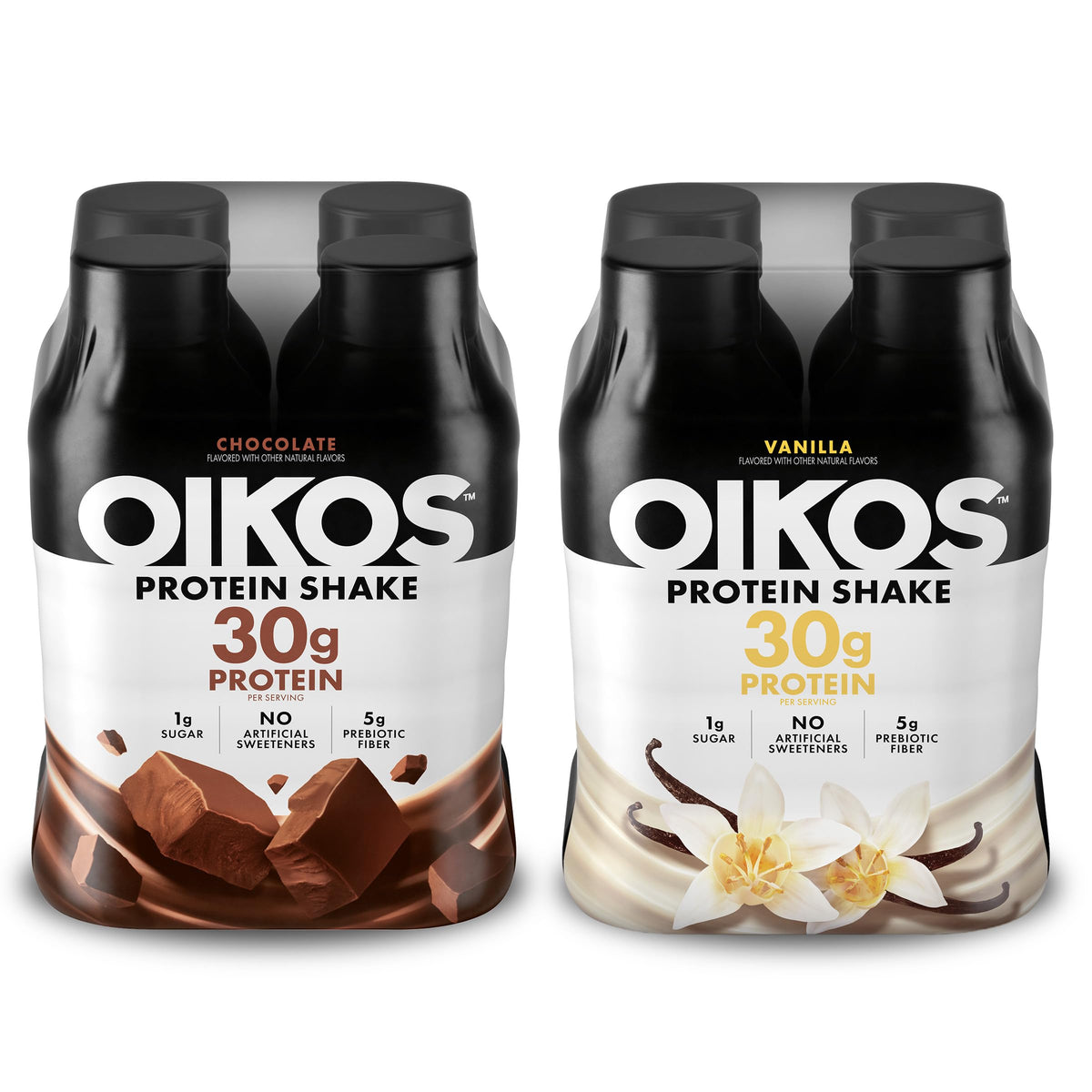 Oikos Protein Shake, Salted Caramel, 30g Protein, 12 fl oz, 12 Count
