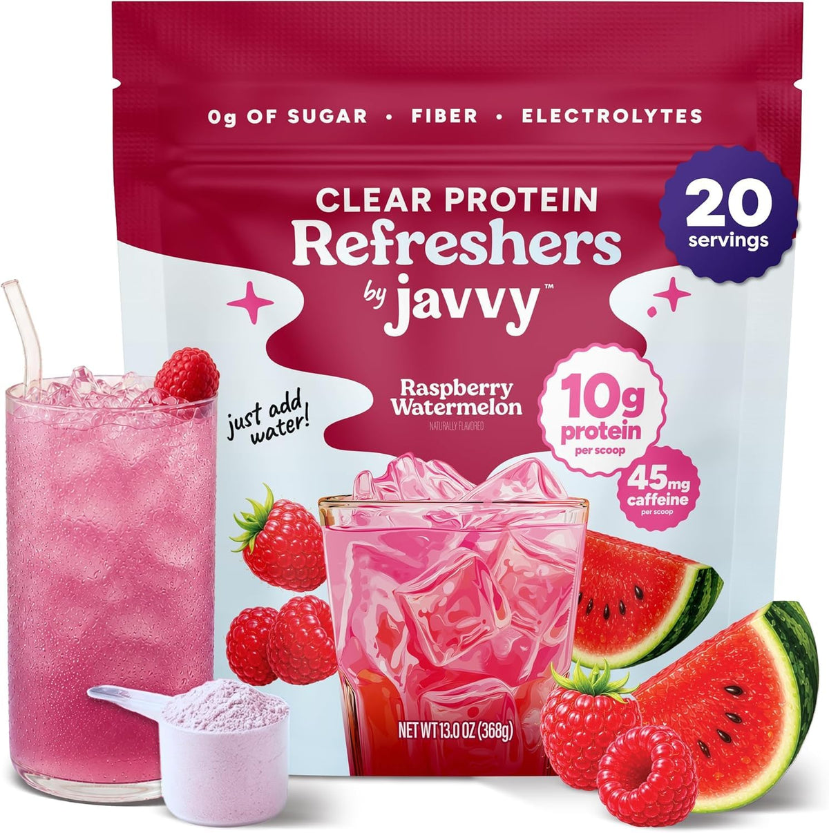 Javvy Clear Protein Powder with Clear Whey Protein, Pineapple Mango