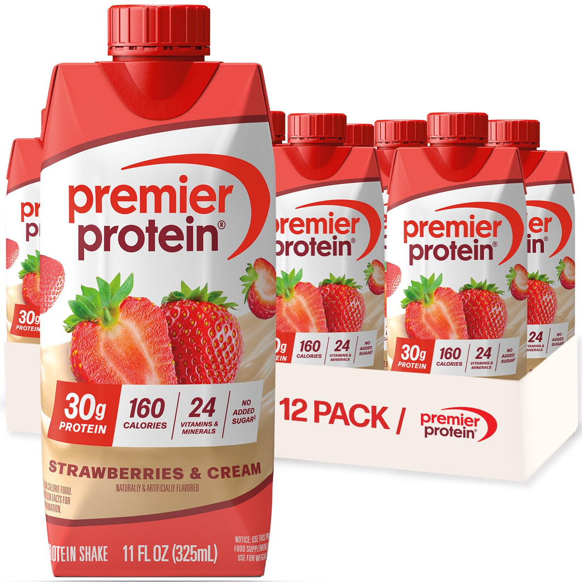 Premier Protein 30g High Protein Shake, Chocolate Peanut Butter, 12 Pack